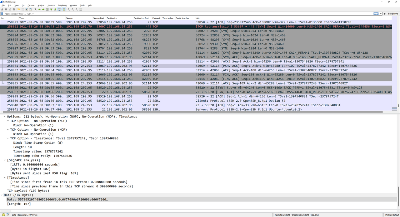 Port Knocking Packets